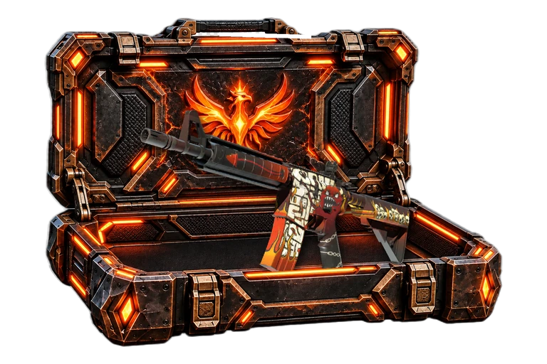 Phoenix Rise — open case featuring M4A4 | Hellfire
